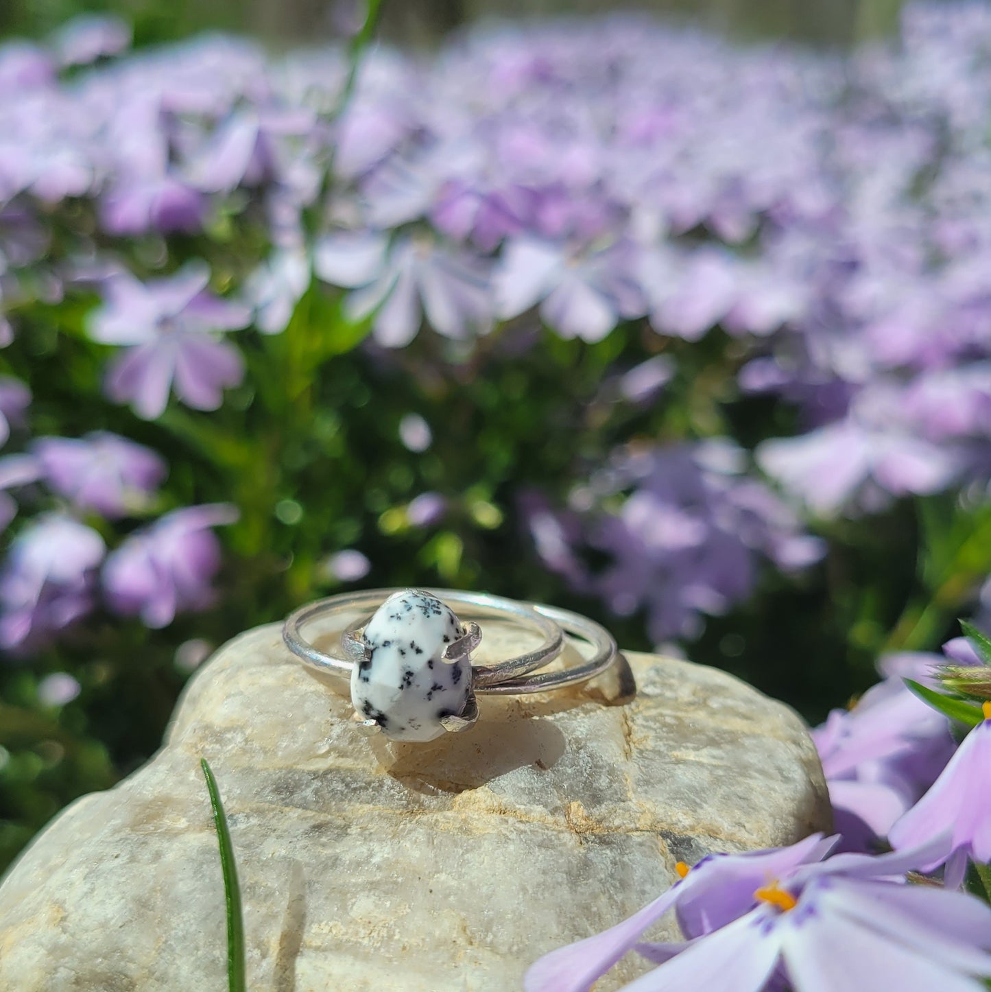 Pear Speckle Ring