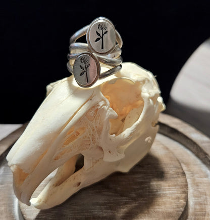 Black Rosen Signet ring