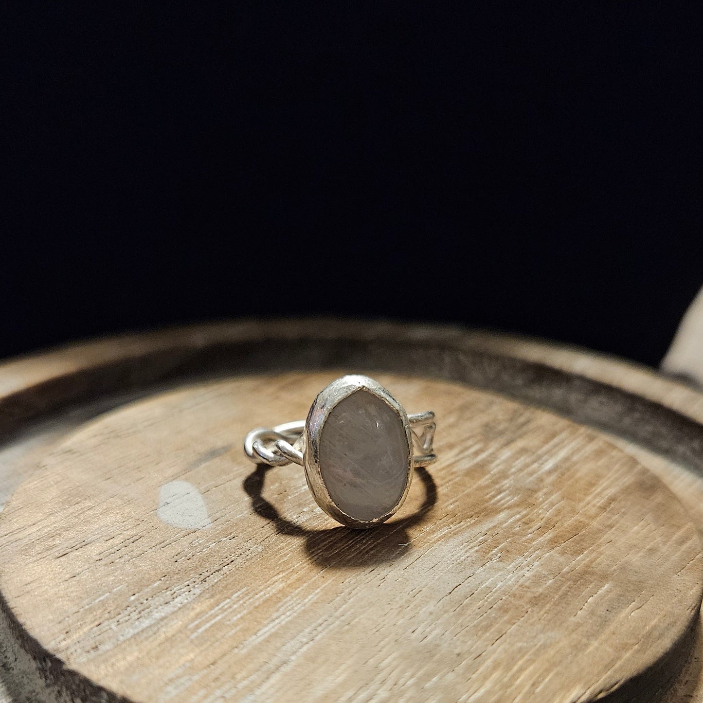 Moonstone oval ring