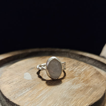 Moonstone oval ring