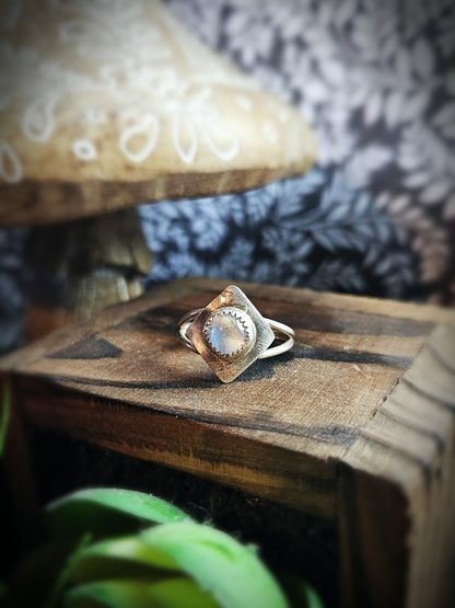 Moon Glow Shield Ring