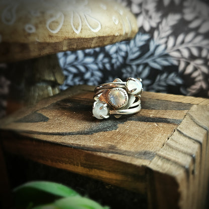 Moon Glow Shield Ring