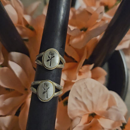 Black Rosen Signet ring