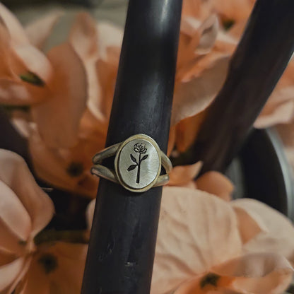 Black Rosen Signet ring